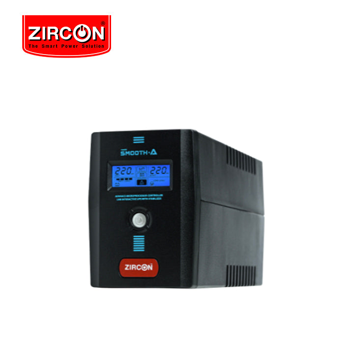 ZIRCON SMOOTH-A_1000VA/550W Line Interactive UPS/ Smooth A/ 1000VA/550W/ Digital Display (Tower type)